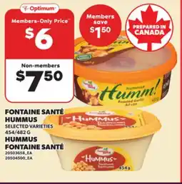 Independent Grocer FONTAINE SANTÉ HUMMUS offer