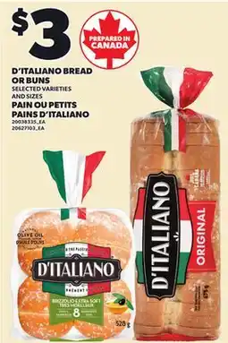 Independent Grocer D'ITALIANO BREAD OR BUNS offer