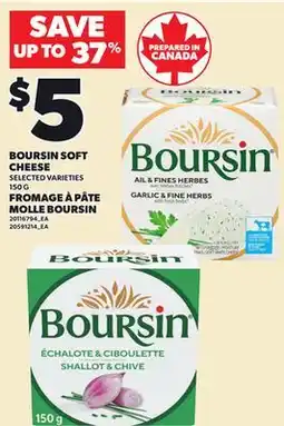 Independent Grocer BOURSIN SOFT CHEESE, 150 G offer