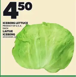 Independent Grocer ICEBERG LETTUCE, EACH offer