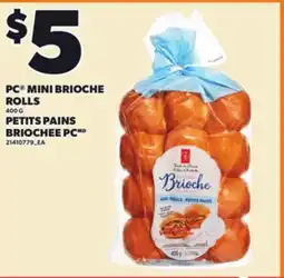 Independent Grocer PC MINI BRIOCHE ROLLS, 400 G offer