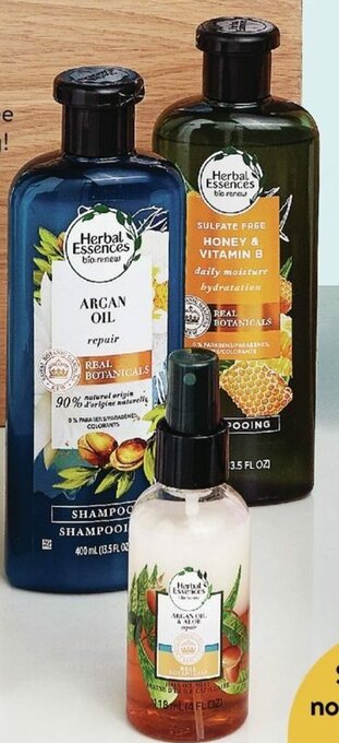Walmart Herbal Essences bio: renew Shampoo or Conditioner offer