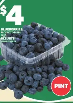 Independent Grocer BLUEBERRIES, PINT offer