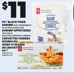 Independent Grocer PC BLACK TIGER SHRIMP OR SHRIMP APPETIZERS, 294-454 G offer