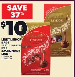 Independent Grocer LINDT LINDOR BAGS, 240 G offer