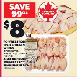 Independent Grocer PC FREE FROM SPLIT CHICKEN WINGS offer