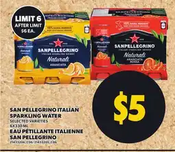 Independent Grocer SAN PELLEGRINO ITALIAN SPARKLING WATER, 6X330 ML offer