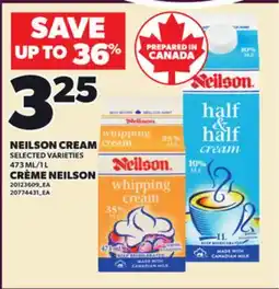 Independent Grocer NEILSON CREAM, 473 ML/1 L offer