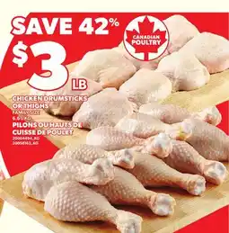 Independent Grocer CHICKEN DRUMSTICKS OR THIGHS offer