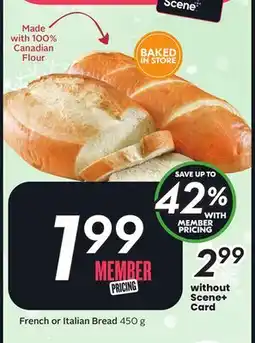 Sobeys French or Italian Bread offer
