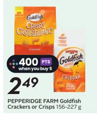 Sobeys Goldfish Crackers or Crisps offer