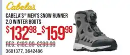 Cabela's CABELA'S MEN'S SNOW RUNNER 2.0 WINTER BOOTS offer