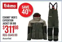 Cabela's ESKIMO MEN'S EXPEDITION JACKET OR BIB offer
