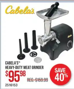 Cabela's CABELA'S HEAVY-DUTY MEAT GRINDER offer