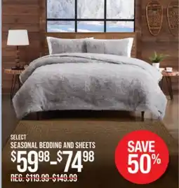 Cabela's SELECT SEASONAL BEDDING AND SHEETS offer