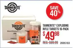 Cabela's TANNERITE EXPLODING RIFLE TARGETS 16-PACK offer
