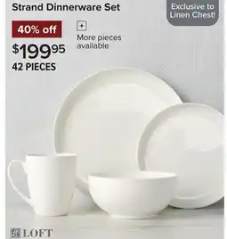 Linen Chest Strand Dinnerware Set offer