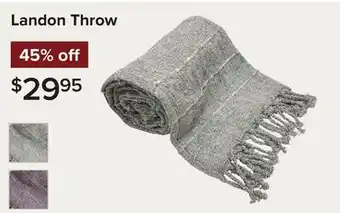 Linen Chest Landon Throw offer