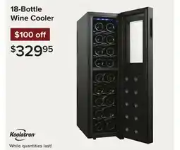 Linen Chest Koolatron 18-Bottle Wine Cooler offer