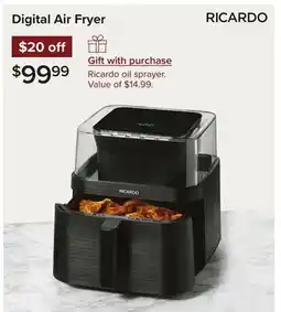 Linen Chest Ricardo Digital Air Fryer offer