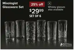 Linen Chest Maxwell Williams Mixologist Glassware Set offer