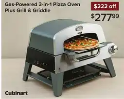Linen Chest Cuisinart Gas-Powered 3-in-1 Pizza Oven Plus Grill & Griddle offer