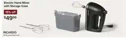 Linen Chest Ricardo Electric Hand Mixer with Storage Case offer