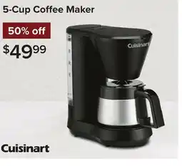 Linen Chest Cuisinart 5-Cup Coffee Maker offer