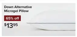 Linen Chest Down Alternative Microgel Pillow offer