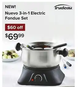 Linen Chest Nuevo 3-in-1 Electric Fondue Set offer