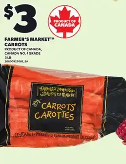 Loblaws FARMER'S MARKET CARROTS, 3 LB offer
