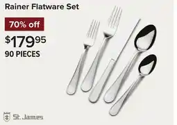 Linen Chest St. James Rainer Flatware Set offer