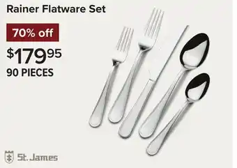 Linen Chest St. James Rainer Flatware Set offer