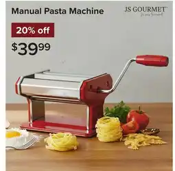 Linen Chest Js Gourmet Manual Pasta Machine offer