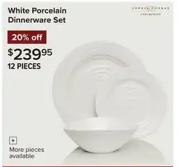 Linen Chest White Porcelain Dinnerware Set offer