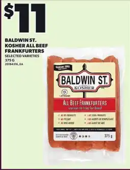 Loblaws BALDWIN ST. KOSHER ALL BEEF FRANKFURTERS, 375G offer