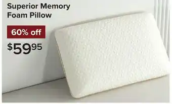 Linen Chest Superior Memory Foam Pillow offer