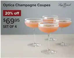 Linen Chest Optica Champagne Coupes offer