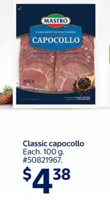 Walmart MASTRO Classic capocollo offer