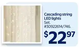 Walmart Cascading string LED lights offer