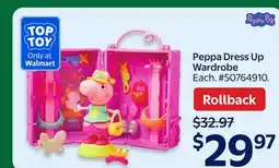 Walmart Peppa Dress Up Wardrobe offer