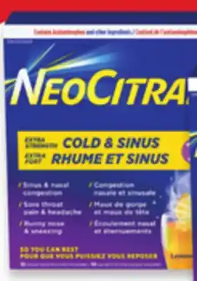 Walmart NeoCitran Cold & Sore Throat offer