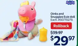 Walmart Oinks and Snuggles Evie doll offer
