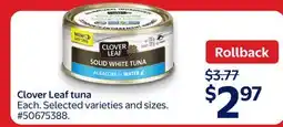 Walmart Clover Leaf tuna offer