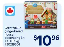 Walmart Great Value gingerbread house decorating kit offer