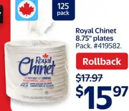 Walmart Royal Chinet 8.75 plates offer