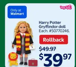 Walmart Harry Potter Gryffindor doll offer