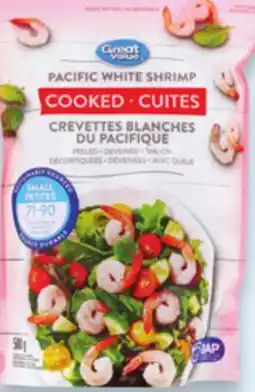 Walmart Great Value raw or cooked shrimp offer