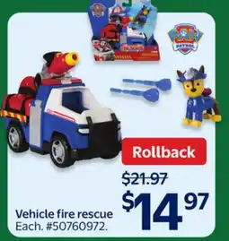 Walmart Vehicle fire rescue offer