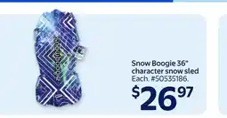 Walmart Snow Boogie36 character snow sled offer